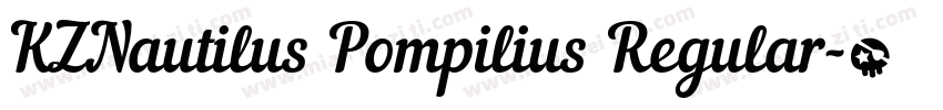 KZNautilus Pompilius Regular字体转换